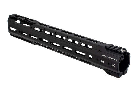 The Strike Industries Handguard Gridlok features an integrated front sight